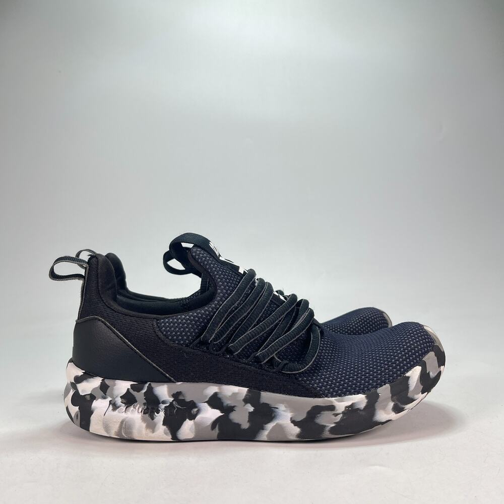 Adidas Lite Racer Adapt 7.0 K Black White Camo Sneakers IE6383 Youth Size 5.5